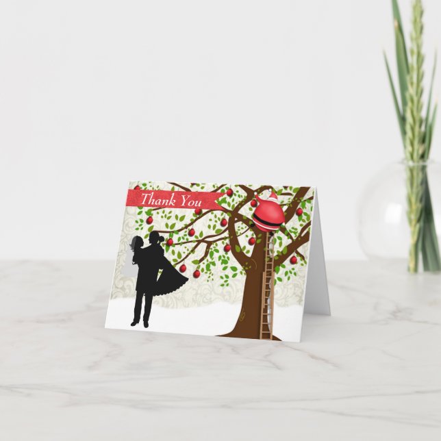 Christmas Wedding Thank You Card (Front)