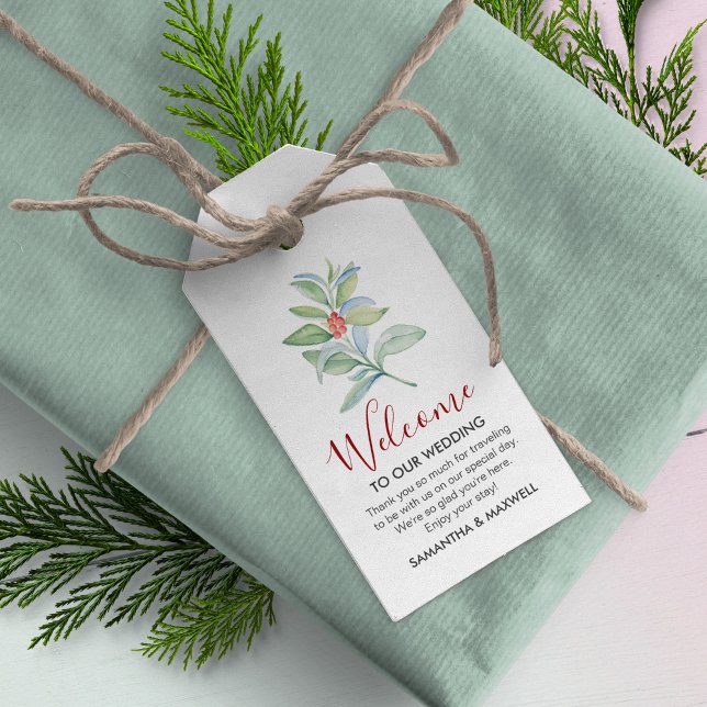 Christmas Wedding Weekend Welcome Gift Tags (Creator Uploaded)