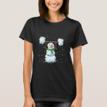 Christmas Weightlifting Snowman Shirt Funny Snowma<br><div class="desc">Christmas Weightlifting Snowman Shirt Funny Snowman Gym</div>