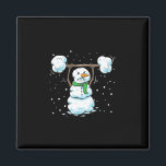 Christmas Weightlifting Snowman Shirt Funny Snowma Magnet<br><div class="desc">Christmas Weightlifting Snowman Shirt Funny Snowman Gym</div>