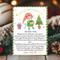 Christmas Welcome Back Letter