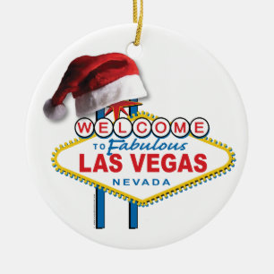 Christmas Welcome to Las Vegas Ceramic Tree Decoration