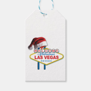 Christmas Welcome to Las Vegas Sign Gift Tags
