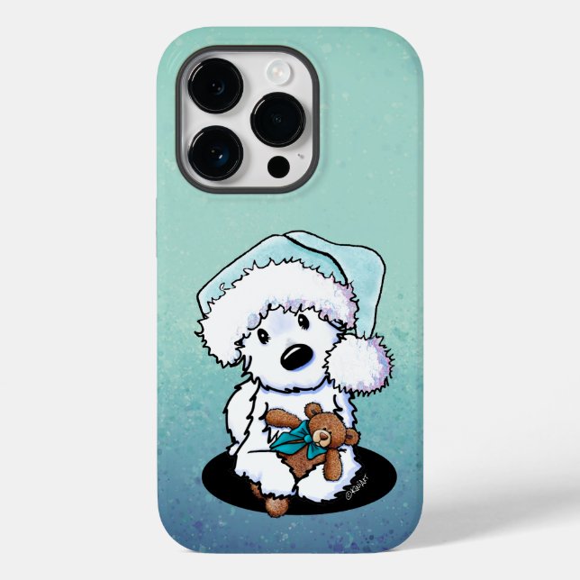 Christmas Westie And Bear Case-Mate iPhone Case (Back)