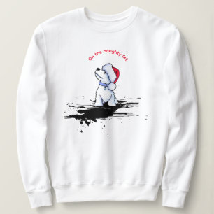 Christmas Westie Puppy T-Shirt Sweatshirt