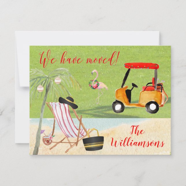 Christmas We've Moved Ocean Beach Budget Move Announcement (Front)