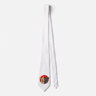 Christmas Wheaten & Black Scotties Tie