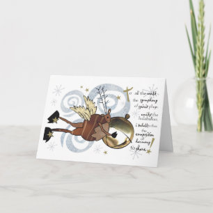 Christmas Whimsical Reindeer Card