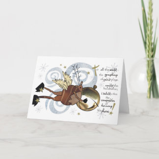 Christmas Whimsical Reindeer Card