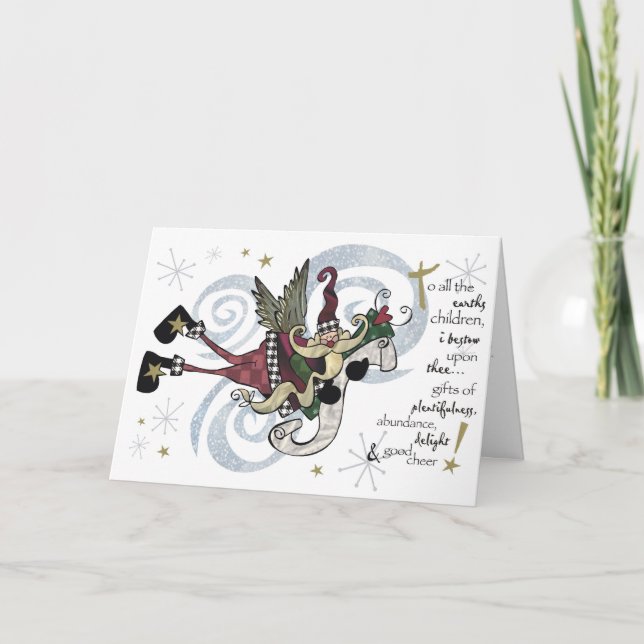 Christmas Whimsical Santa Card (Front)