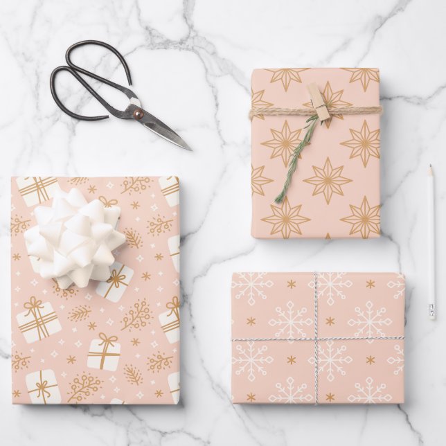 Christmas Whimsical Wrapping Paper Sheet (Front)
