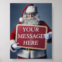 Christmas Whisper: Your Message on Santa's Sign