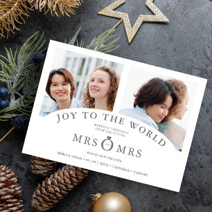 Christmas White Chic Luxury Grey 2 Photos Collage