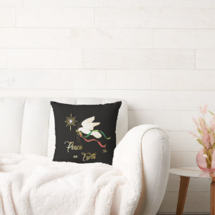 Christmas White Dove Cushion