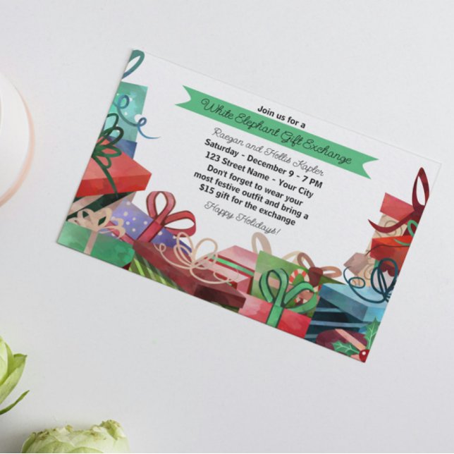 Christmas White Elephant Party Invitation (Creator Uploaded)