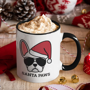 Christmas White French Bulldog Mug