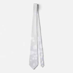 Christmas White Gradient Snowflake Neck Tie