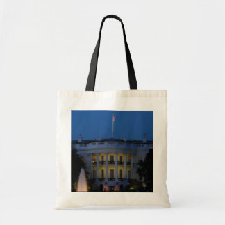 Christmas White House at Night in Washington DC Tote Bag