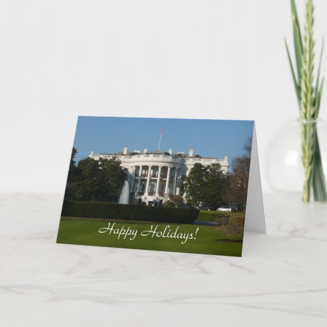 Christmas White House Card (Front)