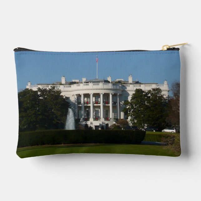 Christmas White House for Holidays Washington DC Accessory Pouch (Back)