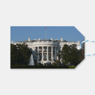 Christmas White House for Holidays Washington DC Gift Tags