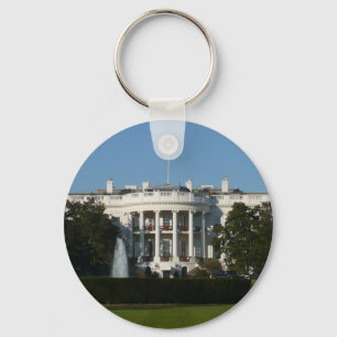 Christmas White House for Holidays Washington DC Key Ring