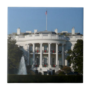 Christmas White House for Holidays Washington DC Tile