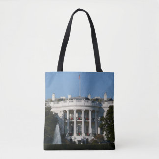 Christmas White House for Holidays Washington DC Tote Bag