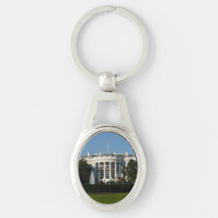 Christmas White House Key Ring