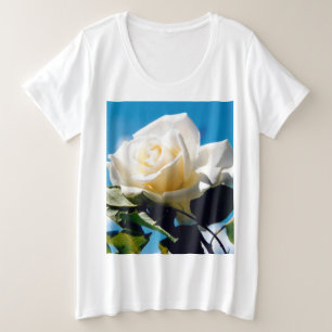Christmas White rose - Celebrating Life Plus Size T-Shirt