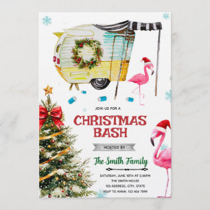 Christmas White Trash Bash Invitation