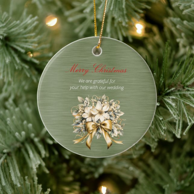 Christmas White Winterberry Wedding Ornament (Tree)