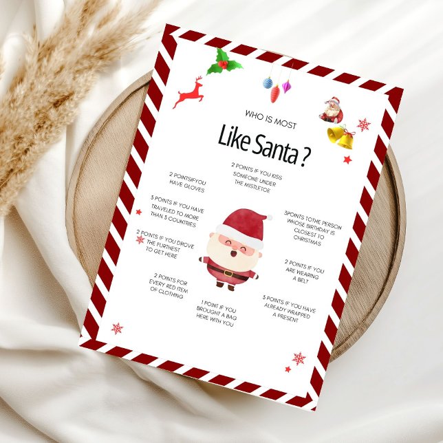 Christmas “Who is Most Likely” Santa Card Gam card (Creator Uploaded)