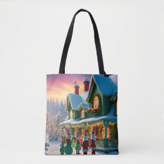 Christmas Whoville-Inspired Tote Bag