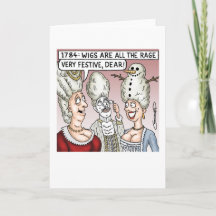 Christmas Wigs Holiday Card