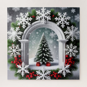 Christmas Window Scene Puzzle For Kids And Family