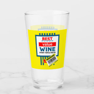 Christmas Wine And Sparkling Wine Labels Glass