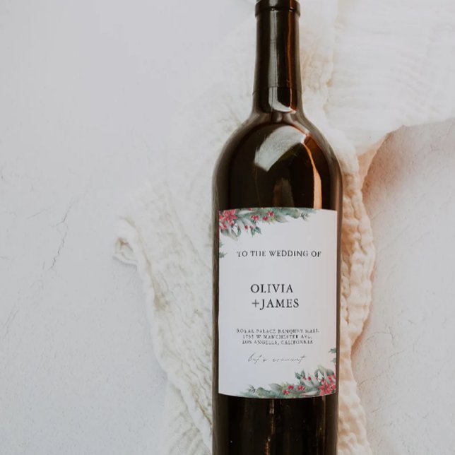 Christmas wine bottle label Template (Christmas wine bottle label Template)