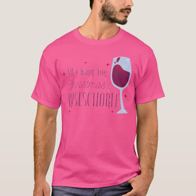 Christmas wine funny T-Shirt (Front)