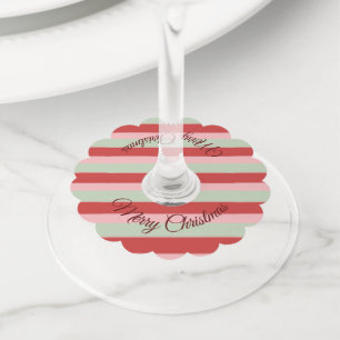 Christmas Wine Glass Decor Tag