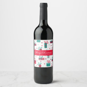 Christmas Wine Label