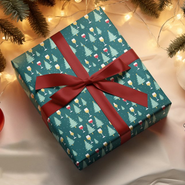 Christmas Wine Lover Wrapping Paper (Creator Uploaded)