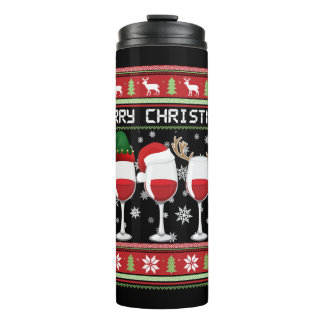 Christmas Wine Thermal Tumbler