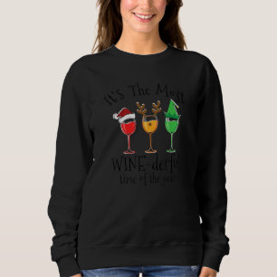 Christmas Wine Xmas Alcohol Pajama Pj Tops For Wo