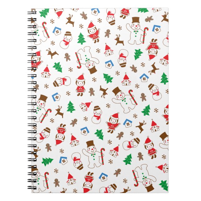 Christmas, Winter and New Year Design Notebook (Front)