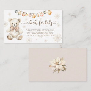 Christmas winter baby bear books for baby ticket enclosure card