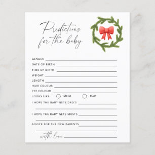 Christmas winter baby predictions and advice