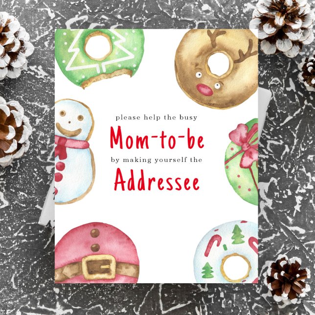 Christmas winter baby shower Mum to be addressee Poster (Creator Uploaded)