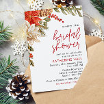 Christmas Winter Bridal Shower Invitation<br><div class="desc">Christmas Winter Bridal Shower Invitation. Matching items available.</div>