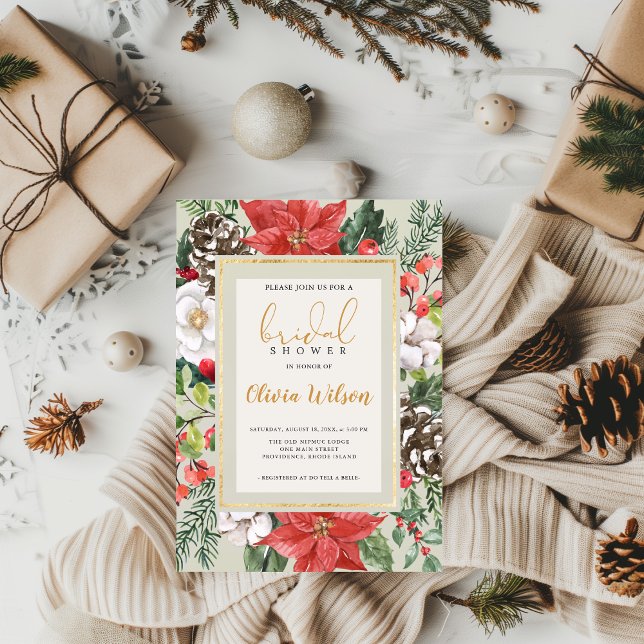 Christmas Winter Bridal Shower Invitation (Creator Uploaded)